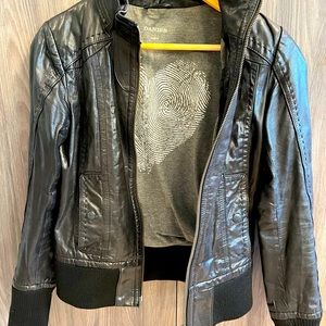 Real leather jacket xs